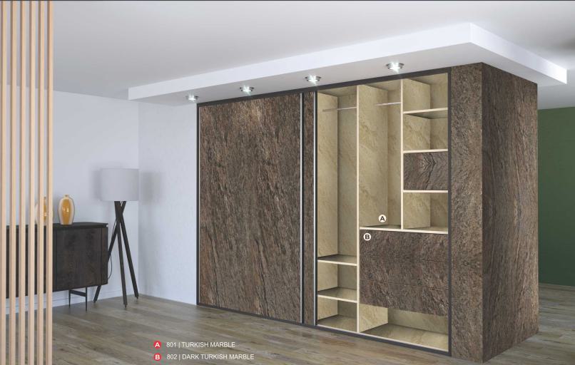 Marble & Stone Laminate 8x4 ft Glossy 0.72 mm - 801 Turkish