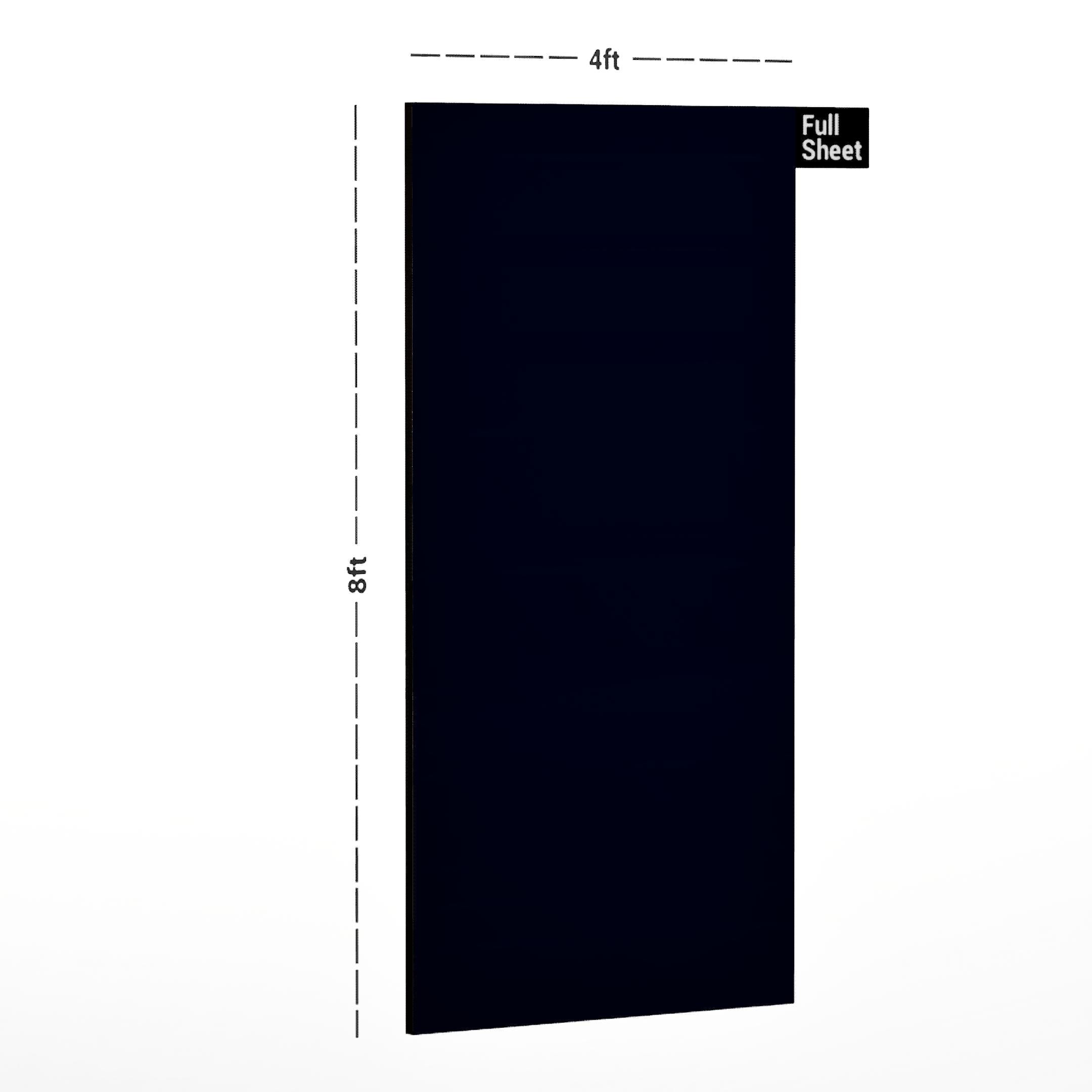 Blue Plain Laminate 8x4 ft Suede 0.8 mm - 8039 SF