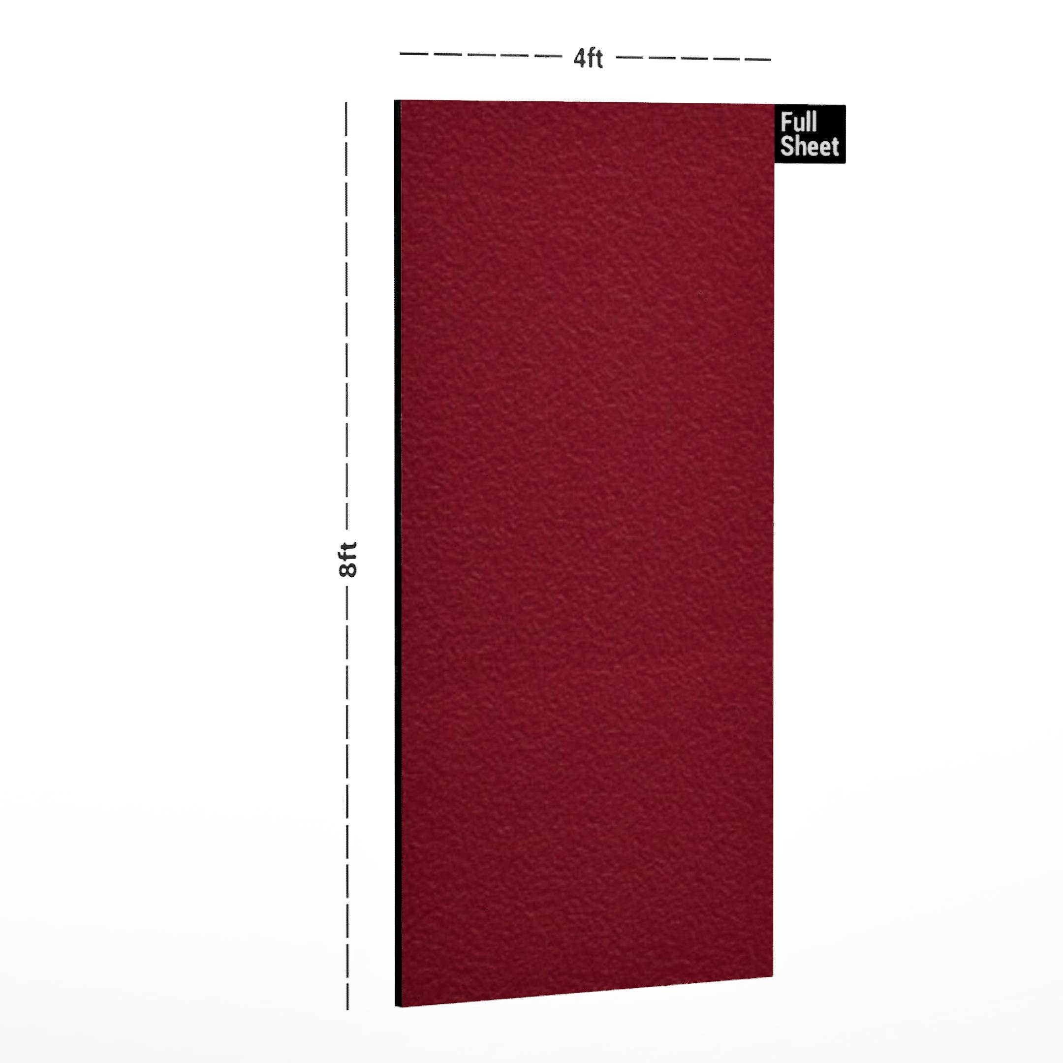 _ Plain Laminate 8x4 ft Suede 0.8 mm - 8155 Blood