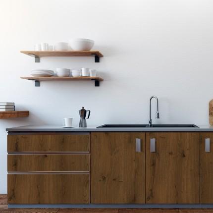 Malay Teak Wood Laminate 8x4 ft Suede 0.8 mm - 8604 SF