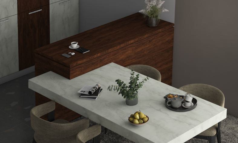 Light Marble & Stone Laminate 8x4 ft Texture 0.8 mm - 8923 MS