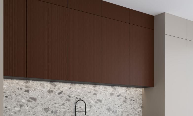 Flute Louvers Fluted Laminate 8x4 Texture 0.8 mm - 8988 FT