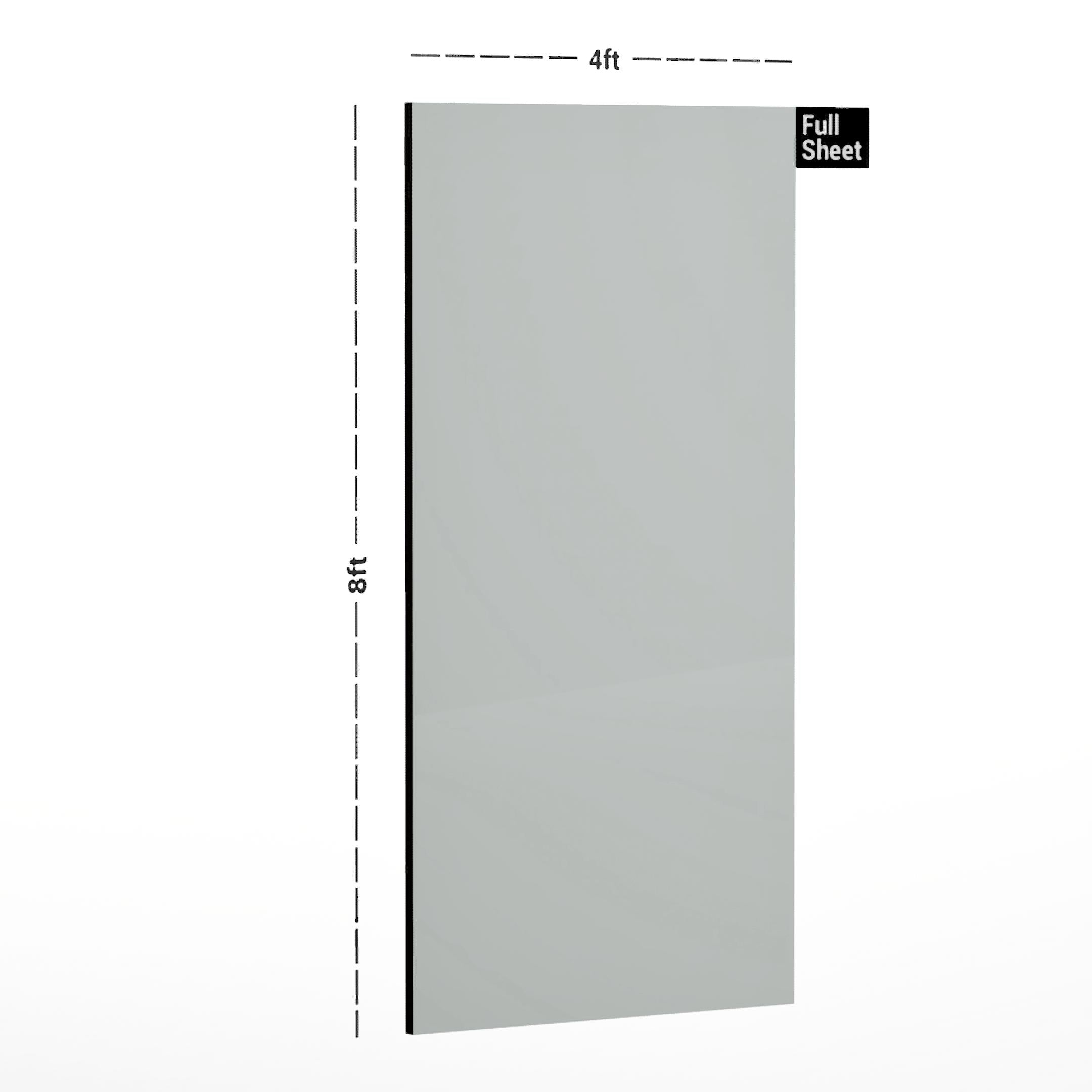 Plain Laminate 8x4 ft Suede 0.82 mm - 9002 White