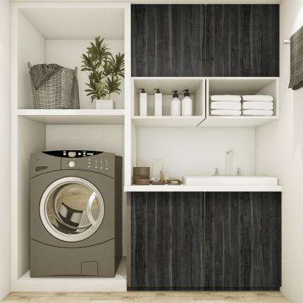 Elite Series Mirror Gloss Smoke Maple Grey Wood Laminate 8x4 ft Glossy 1 mm - 9005 MG