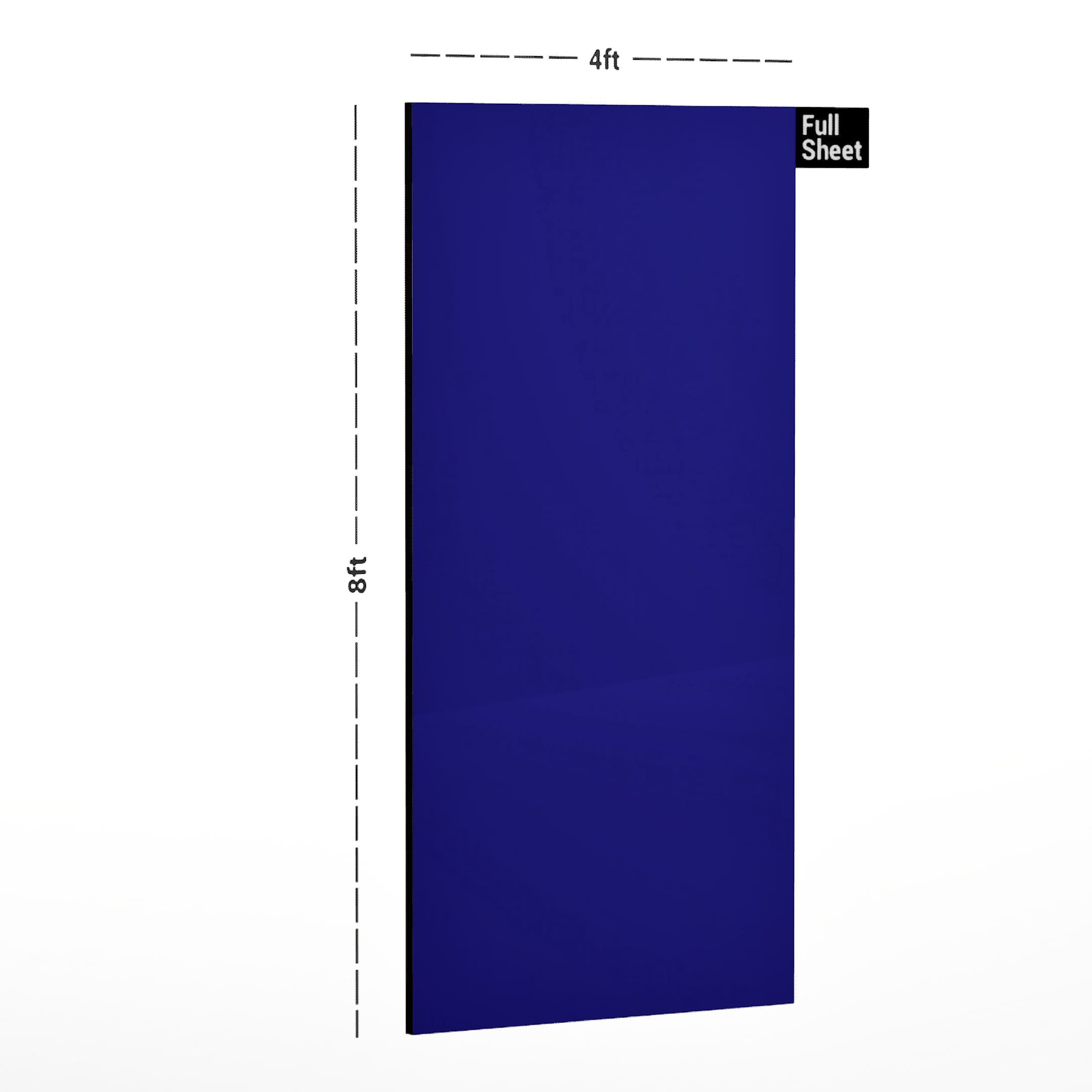 Blue Plain Laminate 8x4 ft Suede 0.82 mm - 9012 Sky
