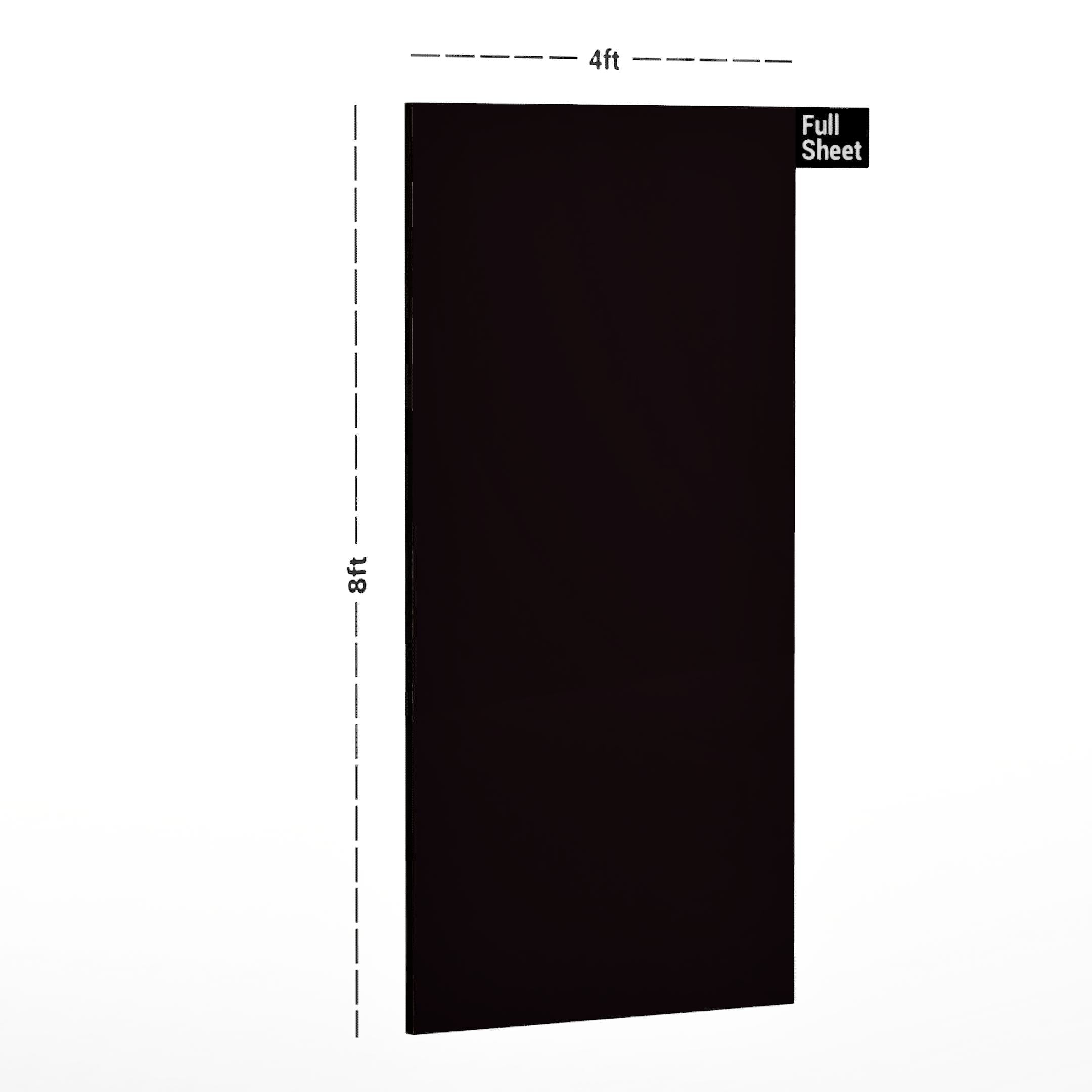 Currant Plain Laminate 8x4 ft Suede 0.82 mm - 9015 Black
