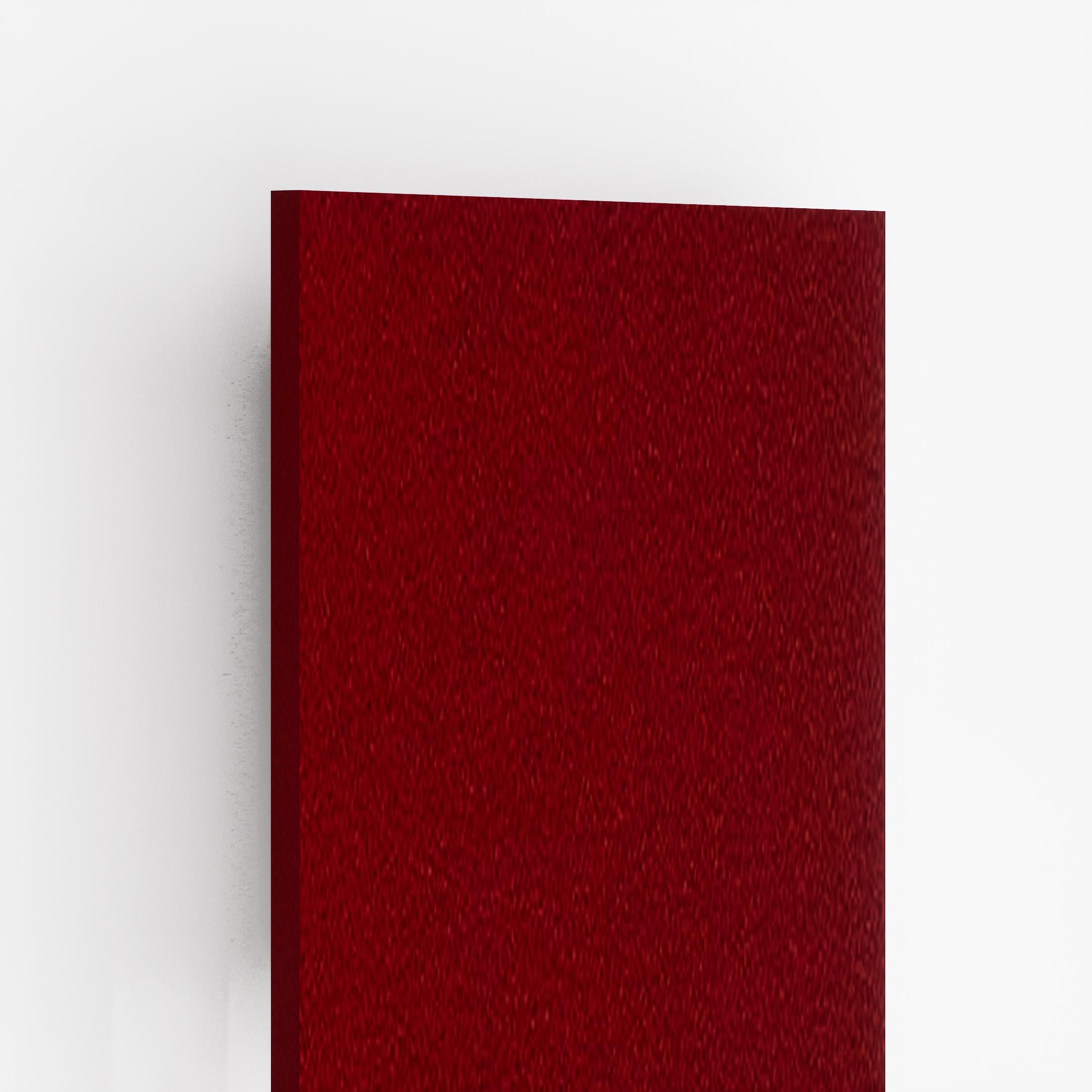 Red Flame Plain Laminate 8x4 ft Suede 1 mm - 93622 SUD