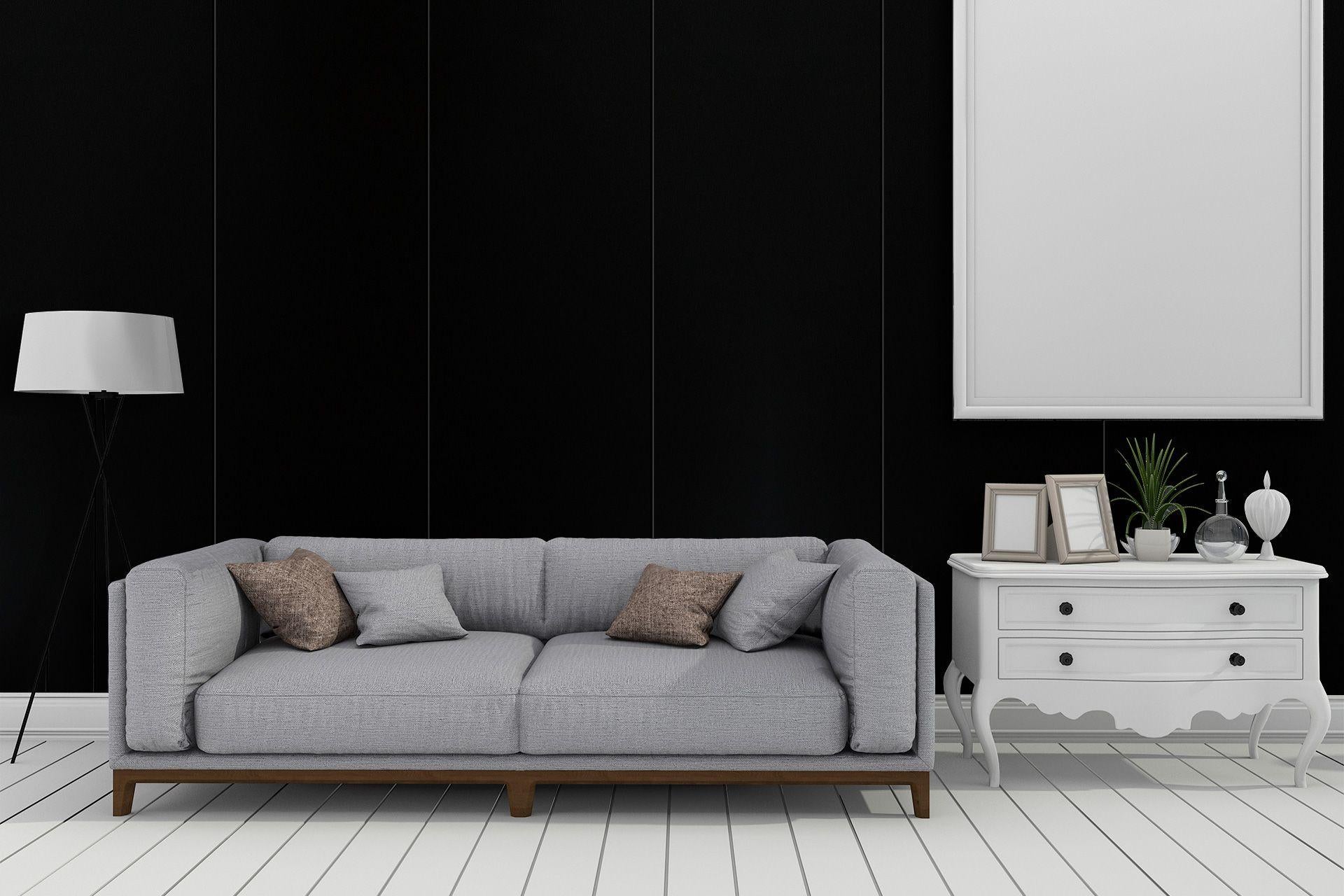 Black Plain Laminate 8x4 ft Suede 1 mm - 93646 SUD