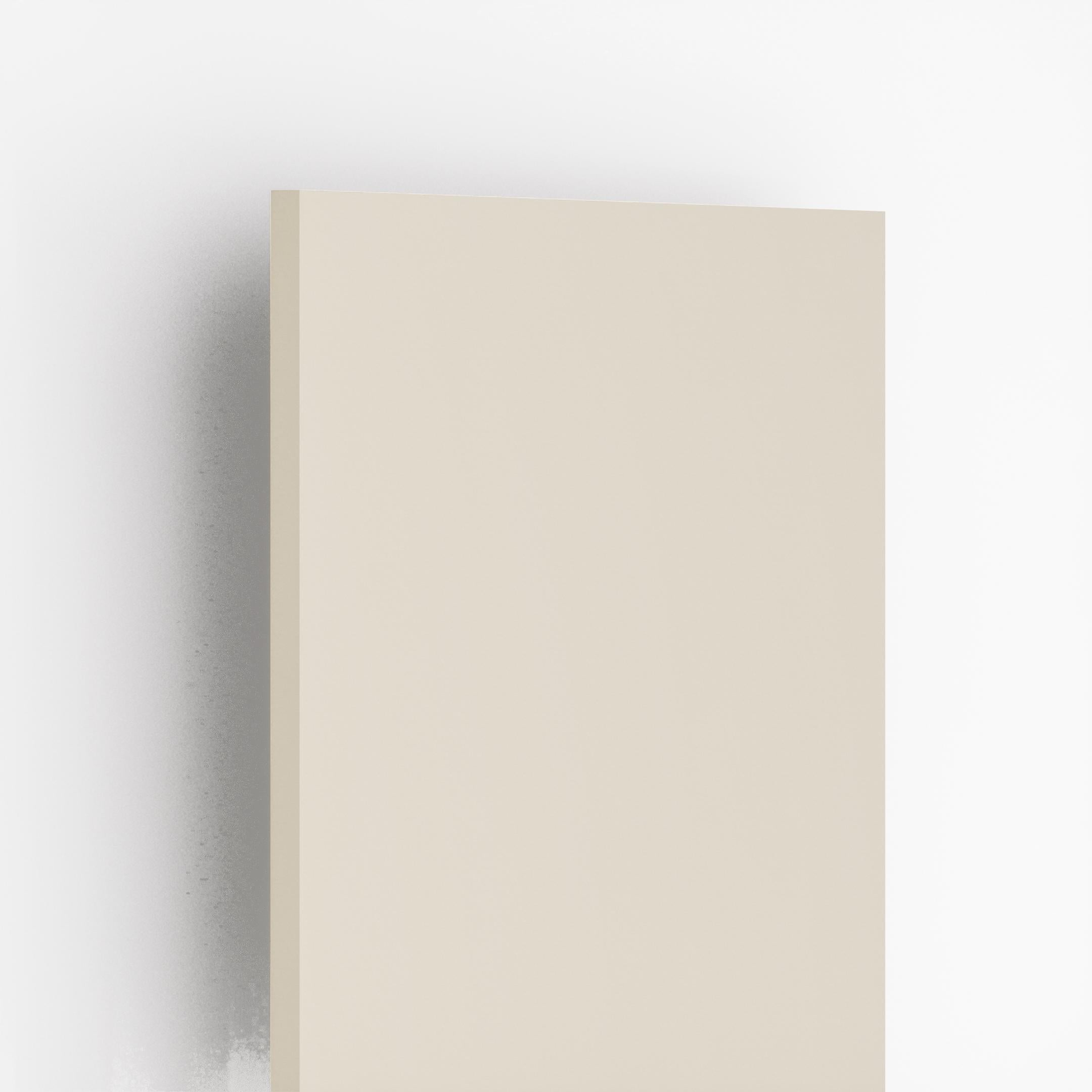 155 Pearl White Plain Laminate 8x4 ft Texture 1 mm - BR 8050