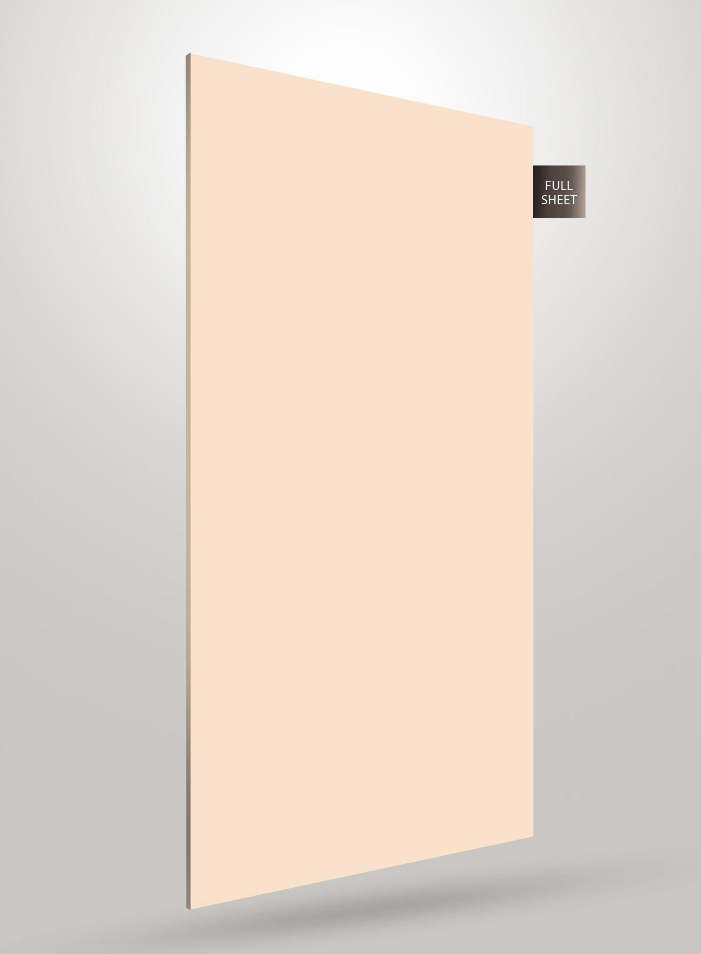 Cream Plain Laminate 8x4 ft Texture 1.25 mm - CRYSTAL 1136