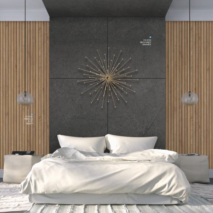 Rich Grey Granite Marble & Stone Laminate 8x4 ft Texture 1 mm - CS 6153