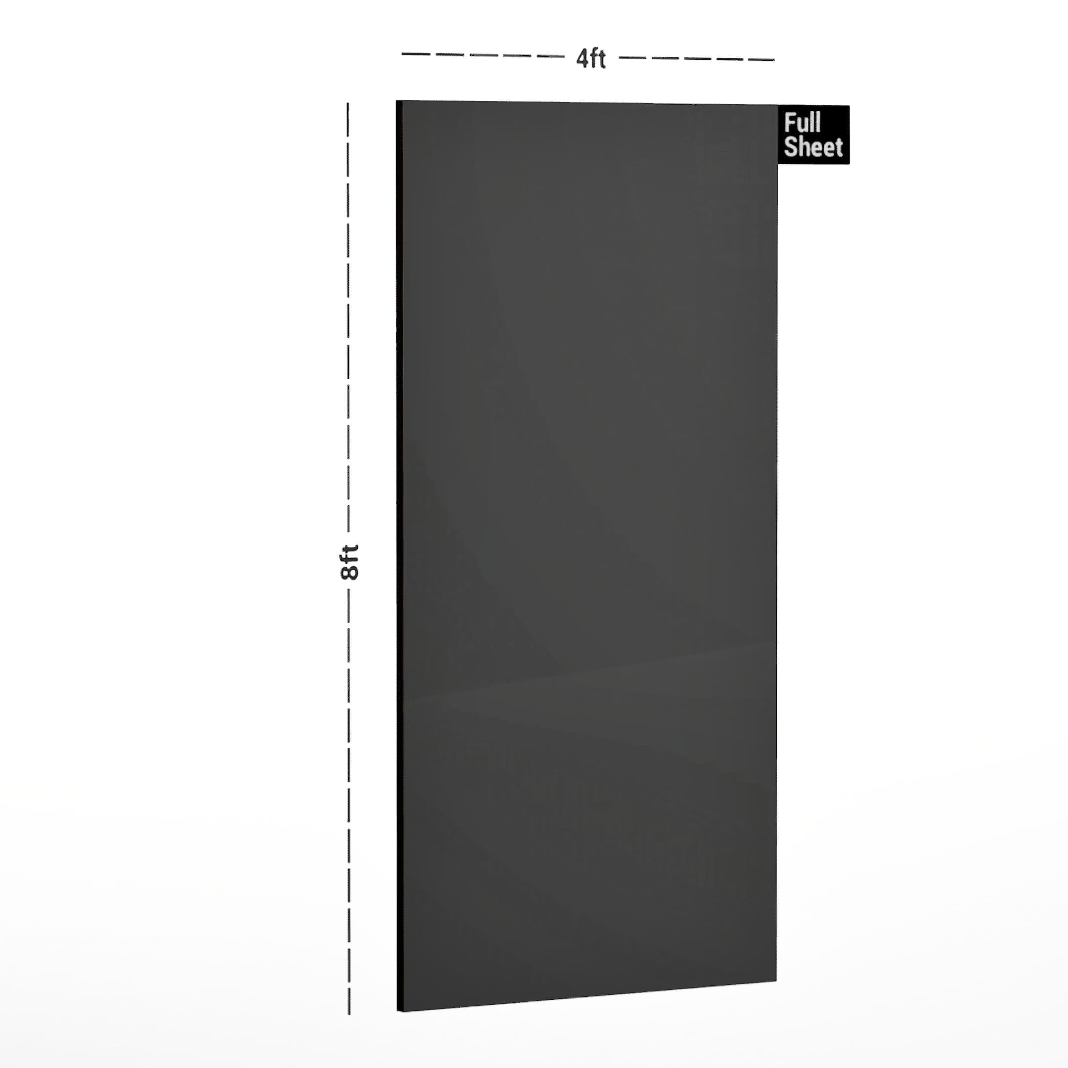 Plain Laminate 8x4 ft High Gloss 1.25 mm - Crystal 1176