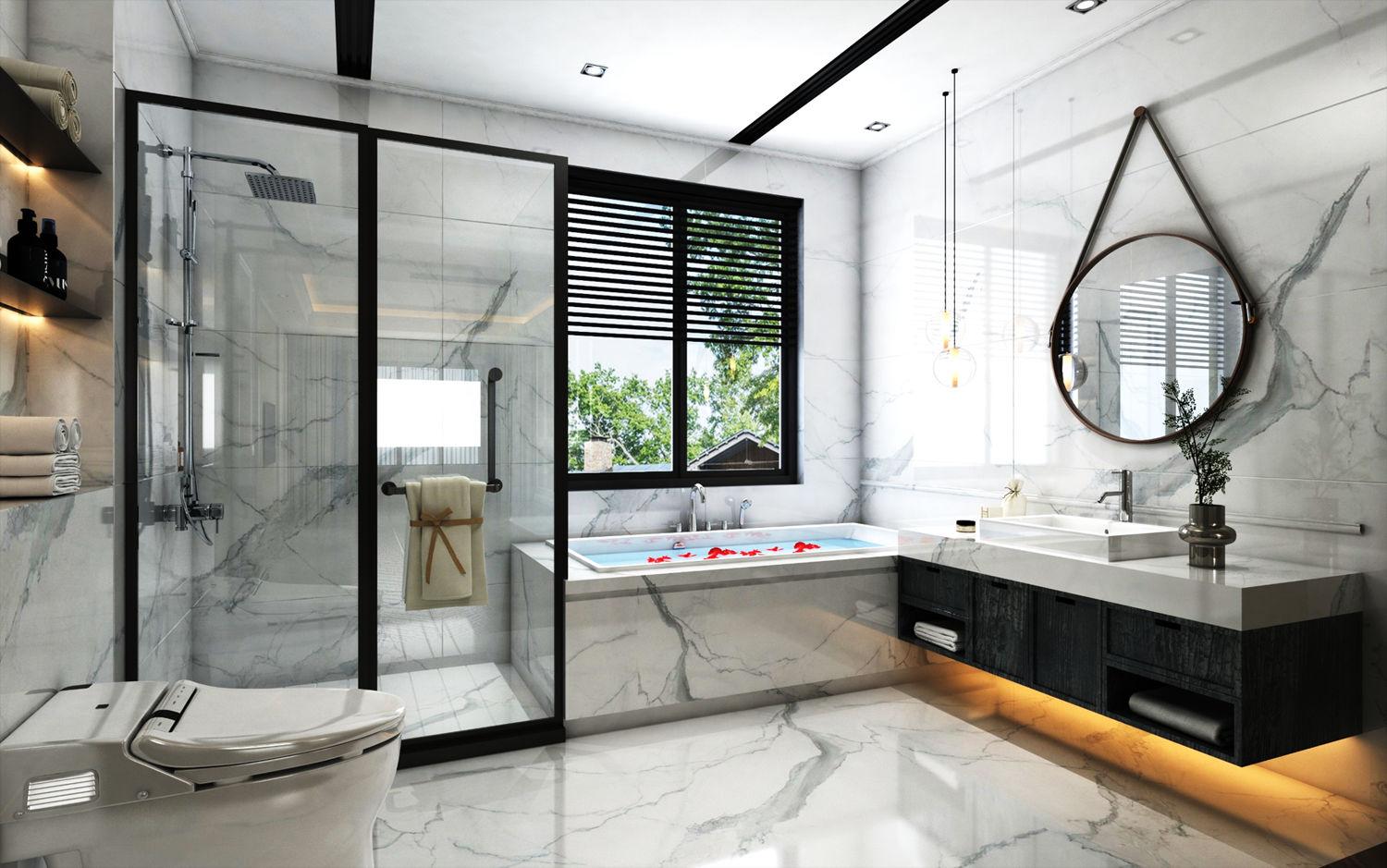 Marble & Stone Laminate 8x4 ft High Gloss 1.25 mm - Crystal 1212