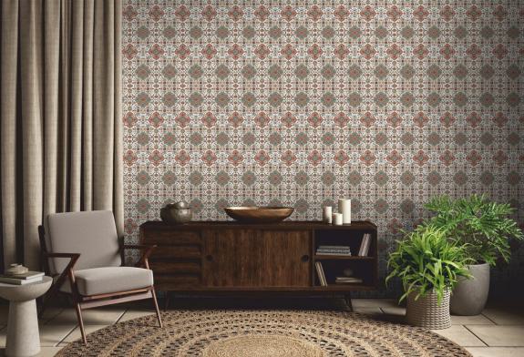 Floral Blanca Designer Laminate 8x4 ft Texture 1 mm - DG 208