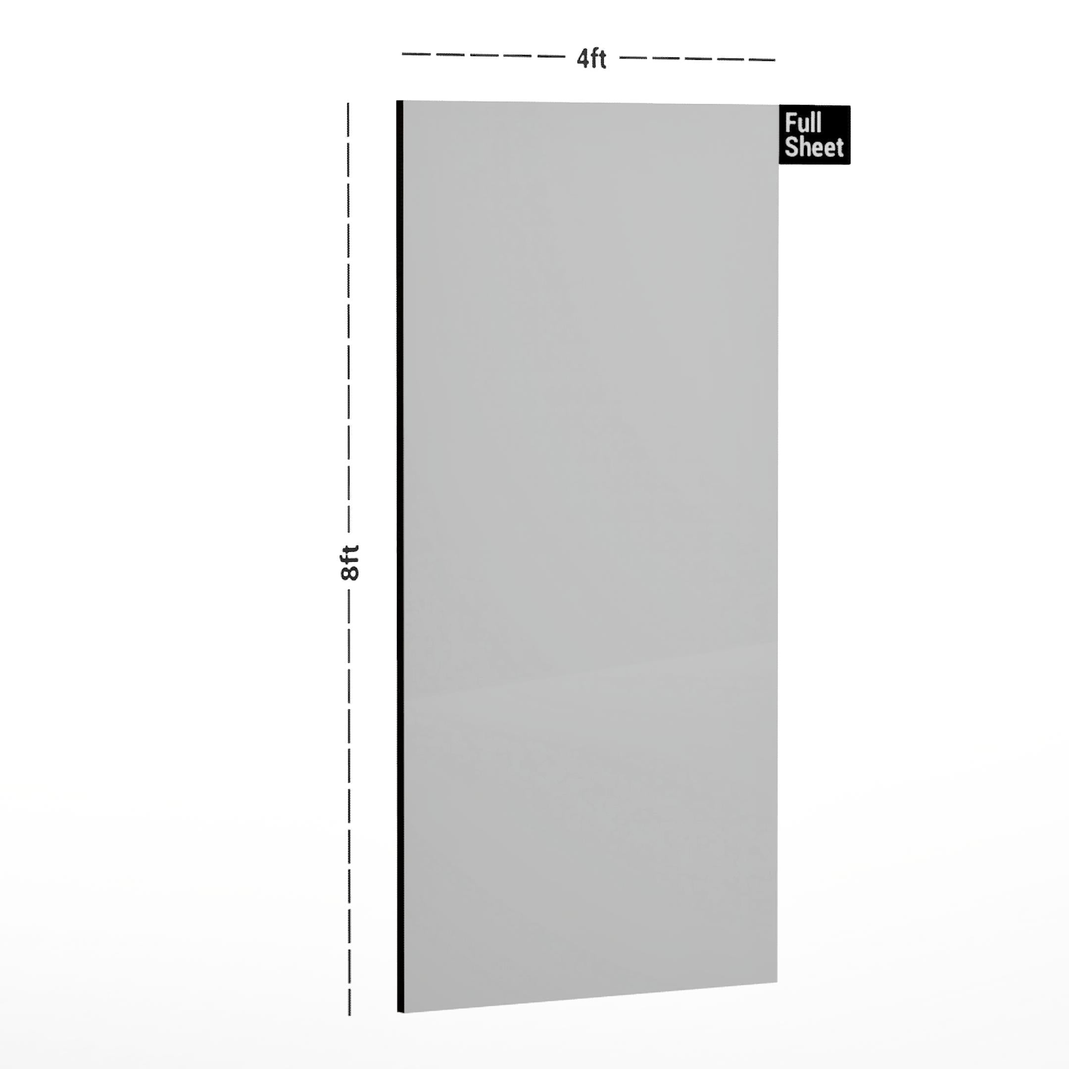Misty Grey Metallic Plain Laminate 8x4 ft Glossy 1 mm - DG 6148