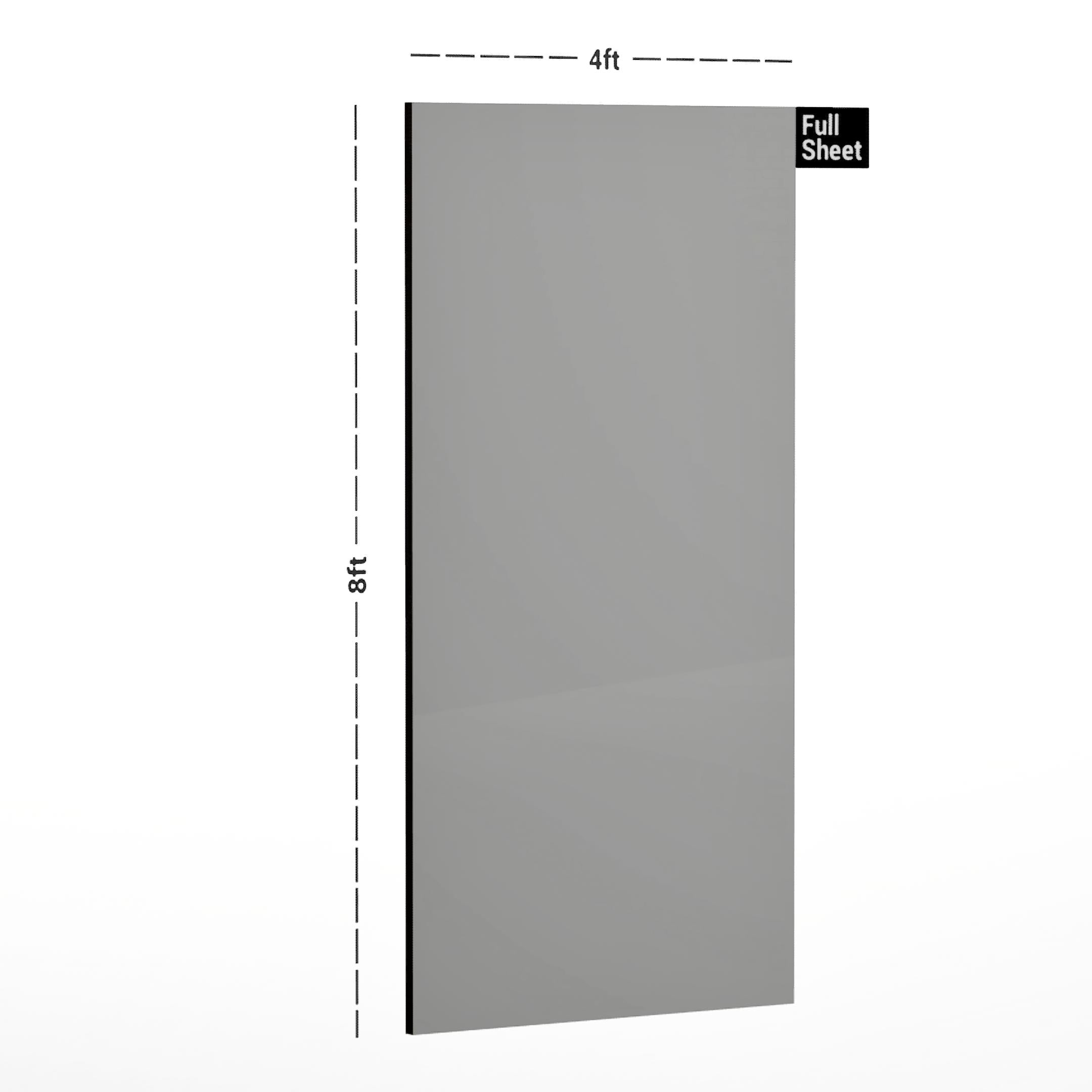 Light Grey The One Plain Laminate 8x4 ft Glossy 1 mm - DG 614