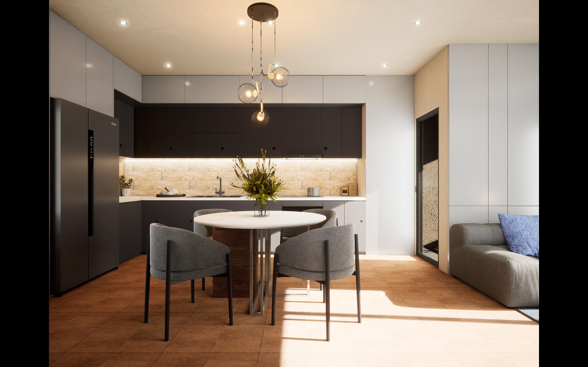 Dark Grey The One Plain Laminate 8x4 ft Glossy 1 mm - DG 618