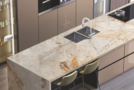 Brown Paper Marble & Stone Laminate 8x4 ft Texture 1 mm - DG 645
