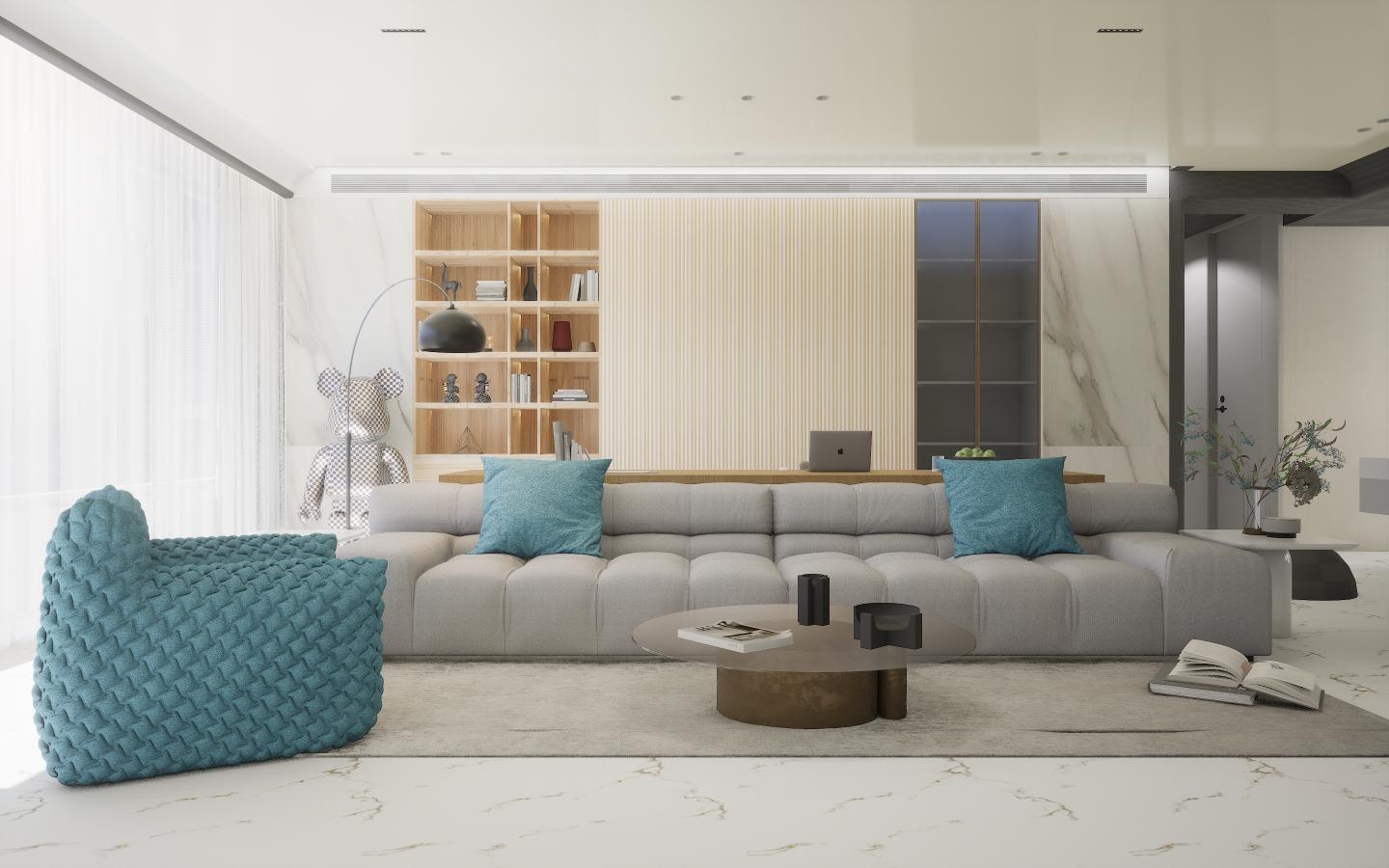 Sagnada Marble & Stone Laminate 8x4 ft Texture 1 mm - DM 1142