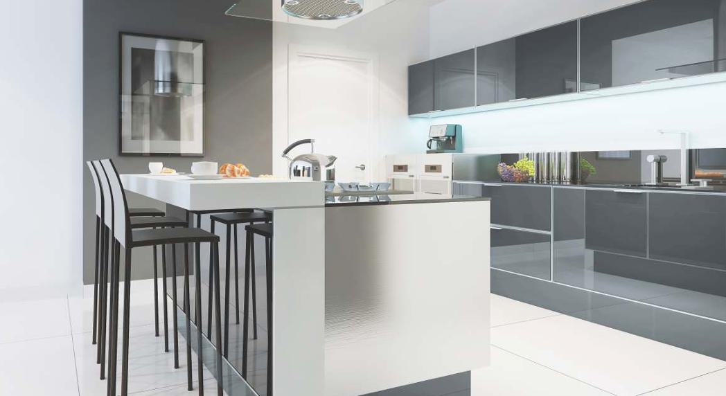 ASA Acrylic – Grey Plain Laminate 8x4 ft Glossy 1.25 mm - EG 964
