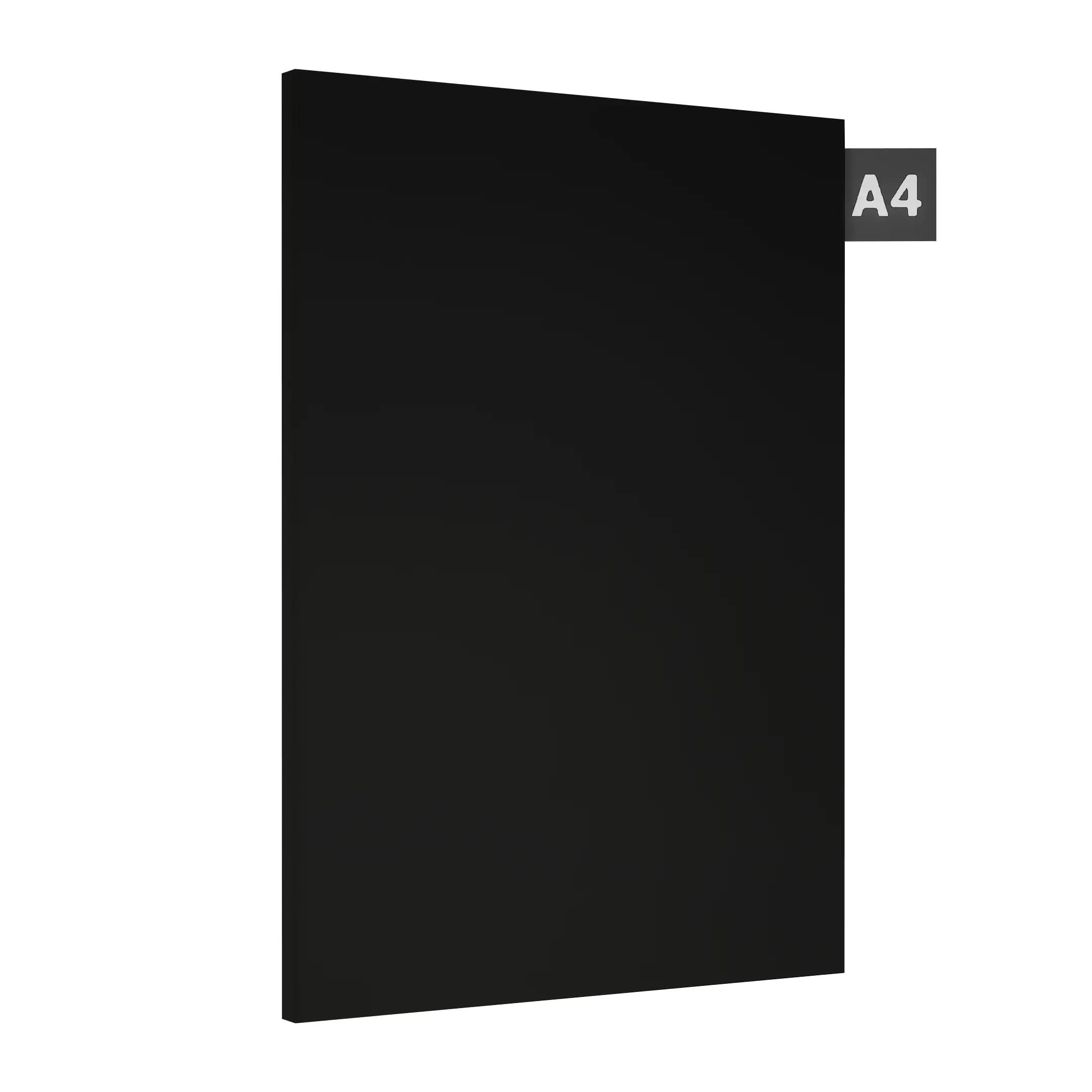 Black Plain Laminate 8x4 ft High Gloss 1 mm - HG 205