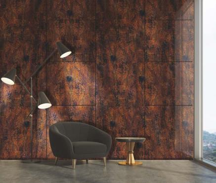 Burnt Wood Laminate 8x4 ft High Gloss 1.5 mm - KL 824