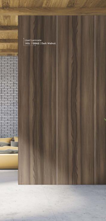 Wood Laminate 8x4 ft High Gloss 1 mm - LM 01714
