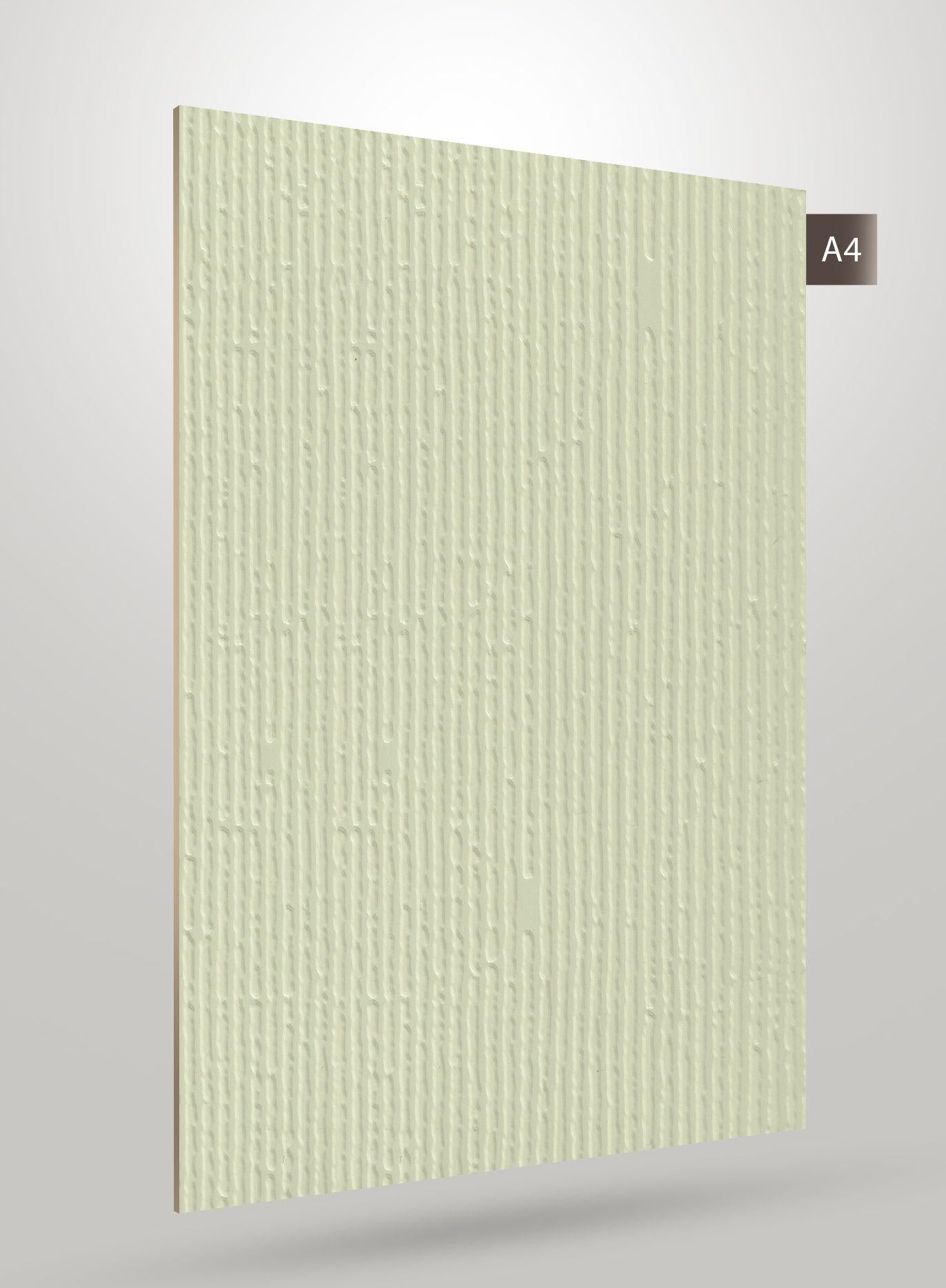 White Fluted Laminate 8x4 ft Texture 1 mm - NT 123