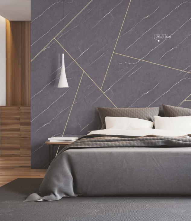 Marble & Stone Laminate 8x4 ft High Gloss 1.5 mm - Orison Slate