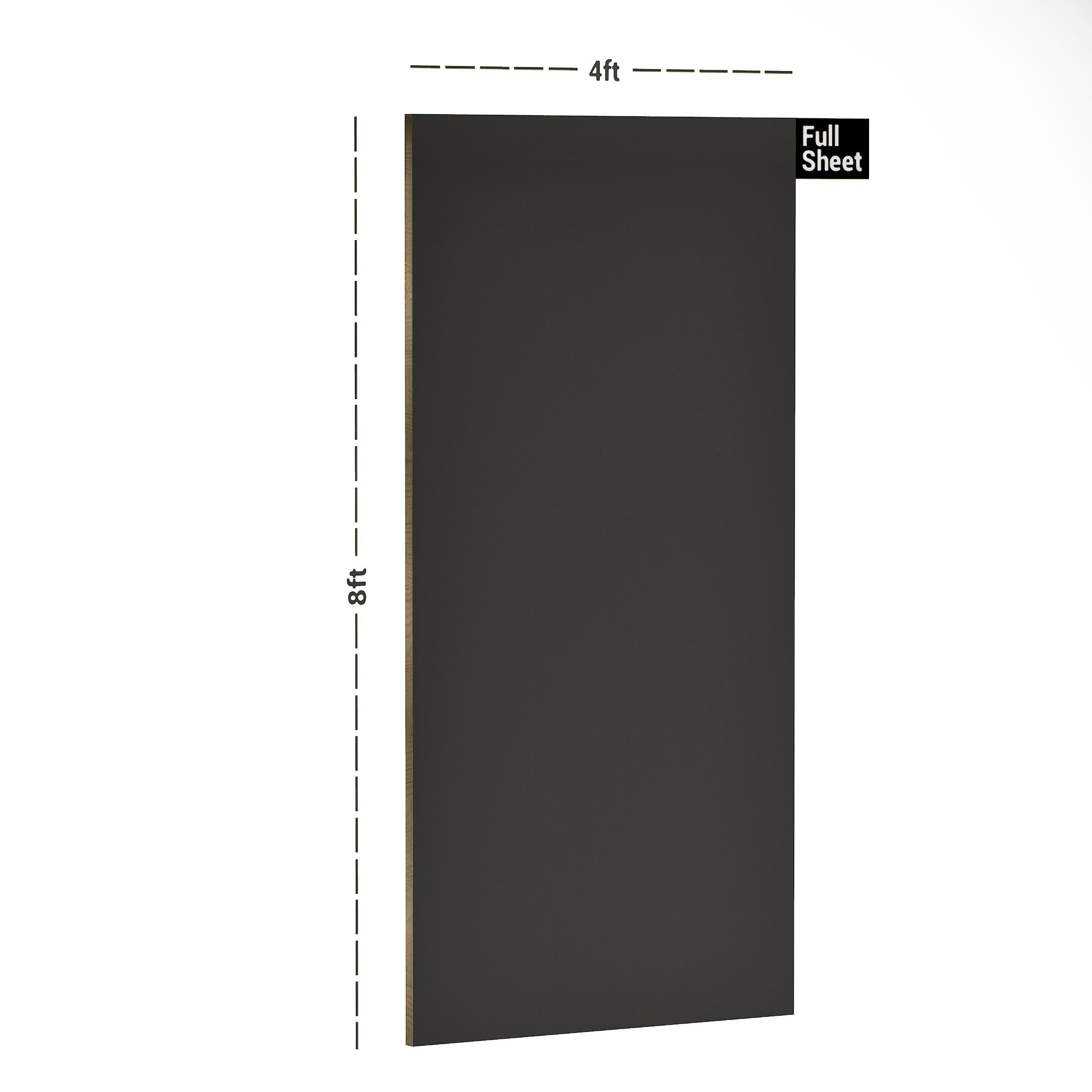 Graphite Grey Plain Laminate 8x4 ft Suede 1 mm - PC 07
