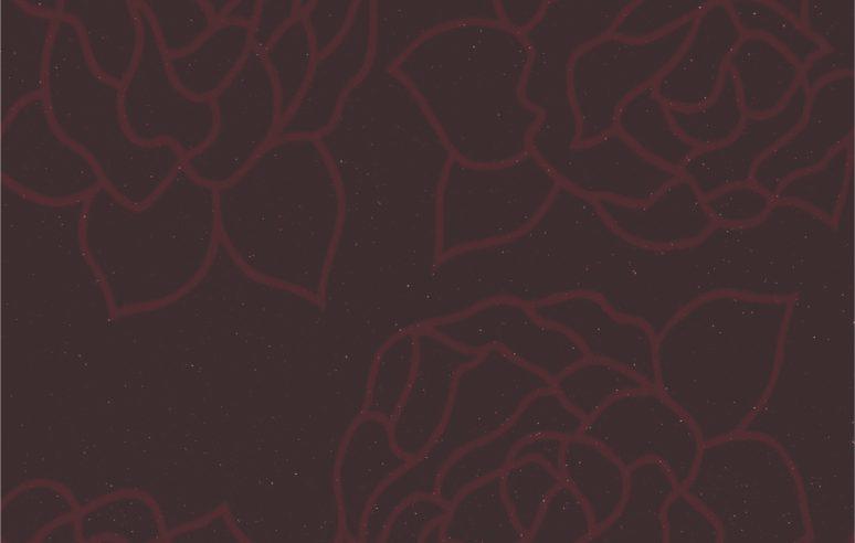 Foxtort PVC Patterns Rosenbusch Red Noveau Designer Laminate 8x4 ft Texture 1.25 mm - PDG 830