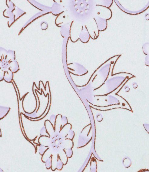 Foxtort PVC Micro Fibers Metallic Filigree Designer Laminate 8x4 ft Texture 1.25 mm - PDG 922