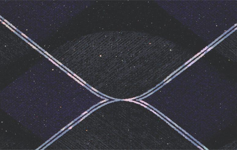 Foxtort PVC Patterns Rosenbusch Silver Chain Dark Designer Laminate 8x4 ft Texture 1.25 mm - PDG 927