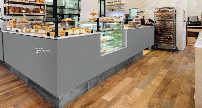 Grey Metallic Designer Laminate 8x4 ft Texture 1 mm - PL 5062