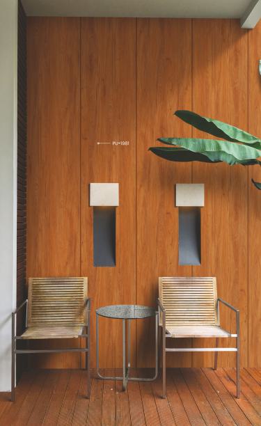 Rustic Oak Wood Laminate 8x4 ft 1 mm - PU 1981