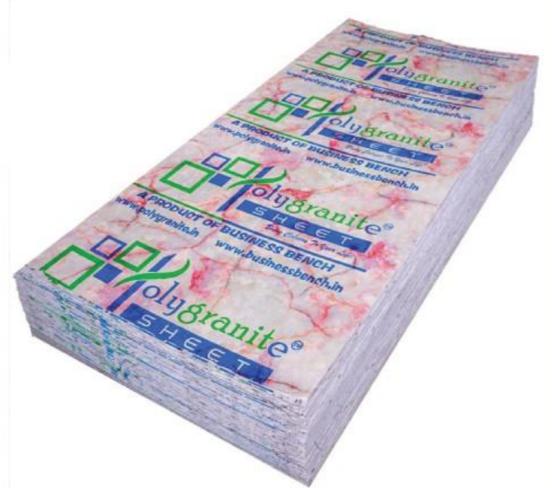 Marble & Stone Laminate 8x4 ft Glossy 3 mm - Pink Pearl