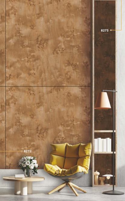 8273 Dark Lumber Wood Laminate 8x4 ft Texture 0.8 mm - RL 05