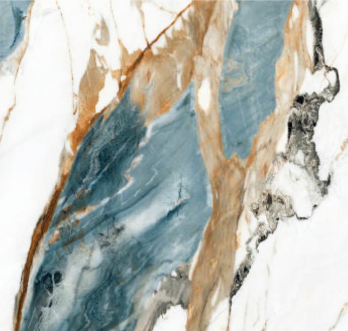 Aqua Morange Marble & Stone Laminate 8x4 ft High Gloss 1.5 mm - RM 6027