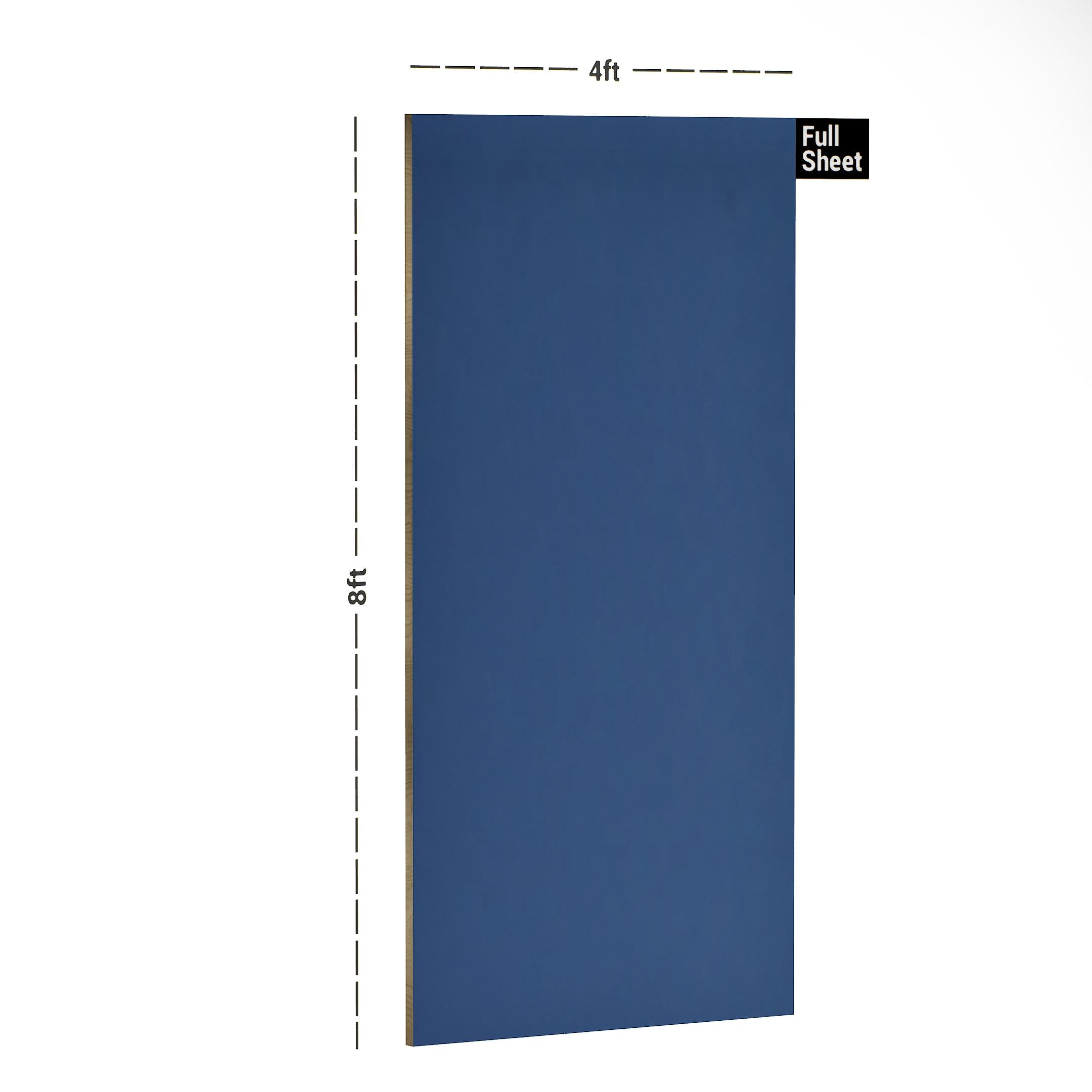 Steel Blue Plain Laminate 8x4 ft High Gloss 1 mm - S1152 UG