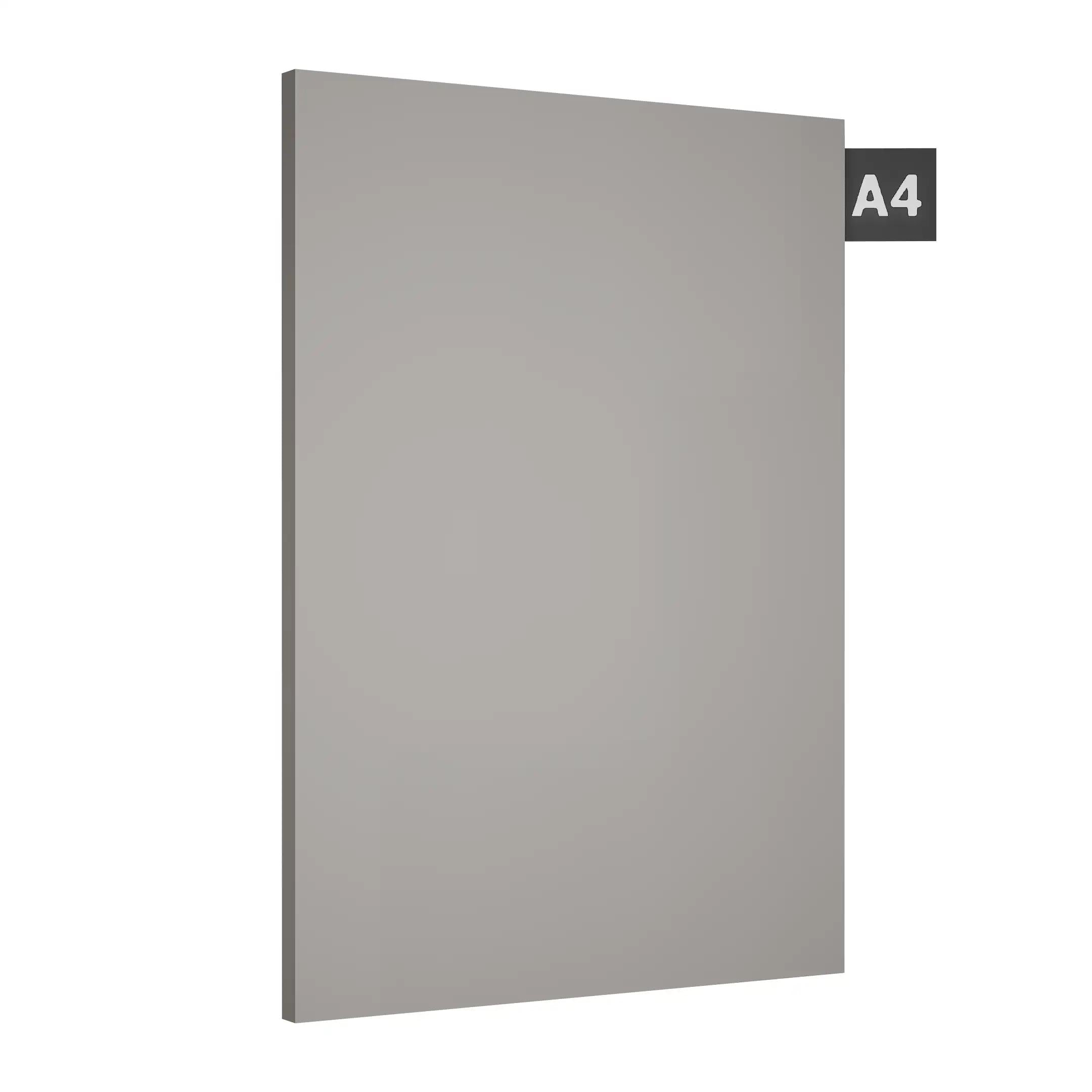 Light Grey Plain Laminate 8x4 ft Suede 1 mm - S1172 SF