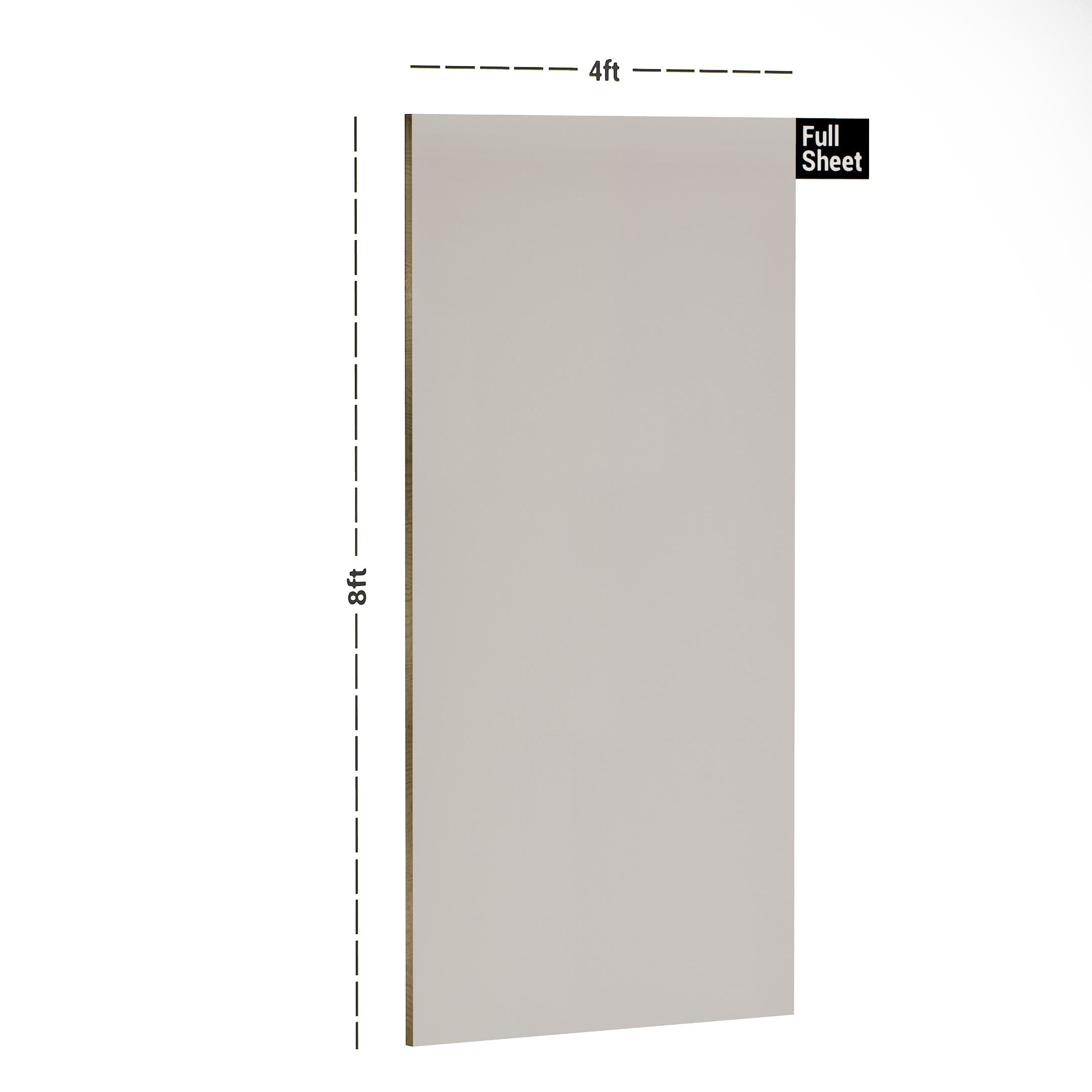 Classic White Plain Laminate 8x4 ft Matte 1 mm - S1282 CM