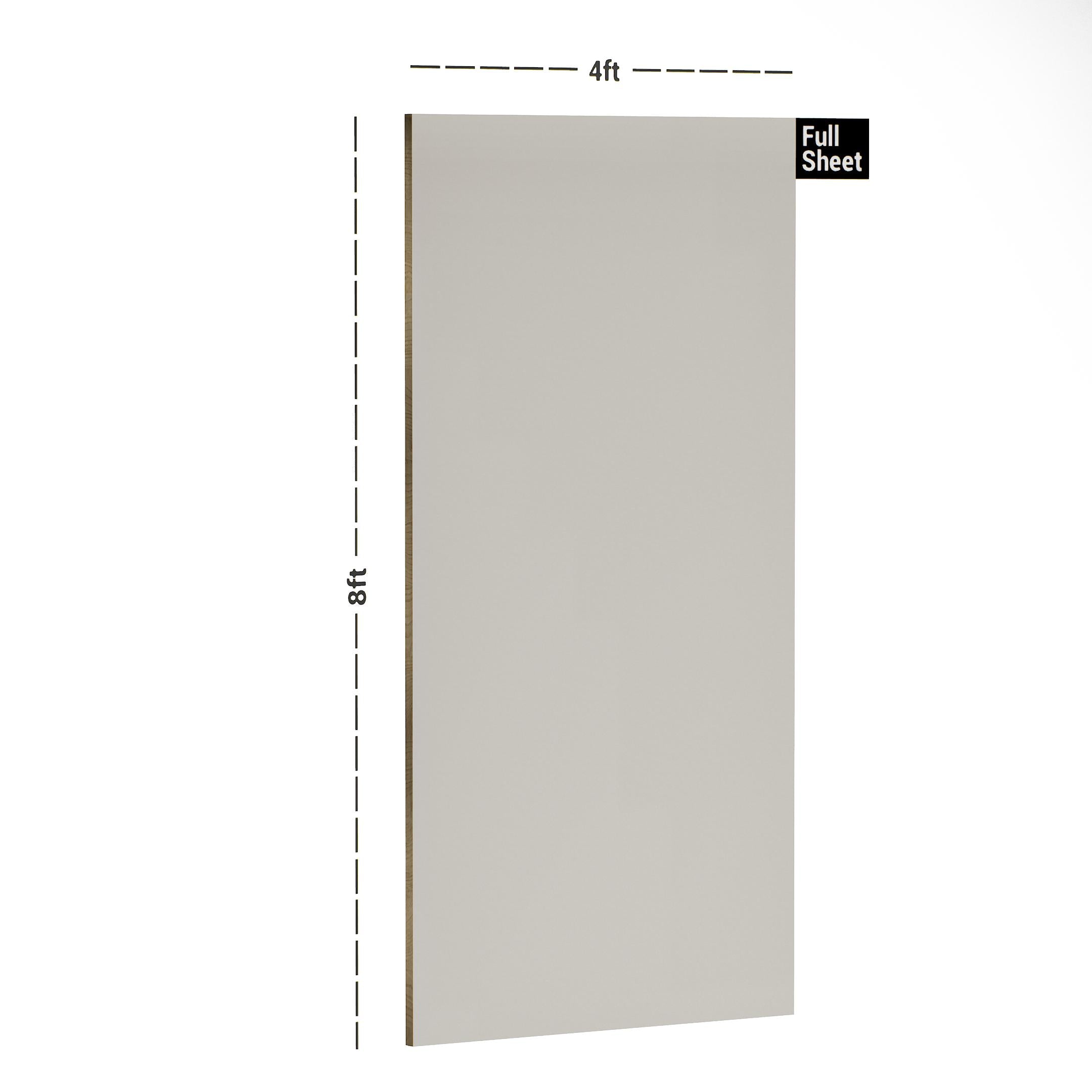 Pearl White Plain Laminate 8x4 ft Matte 1 mm - S1291 CM