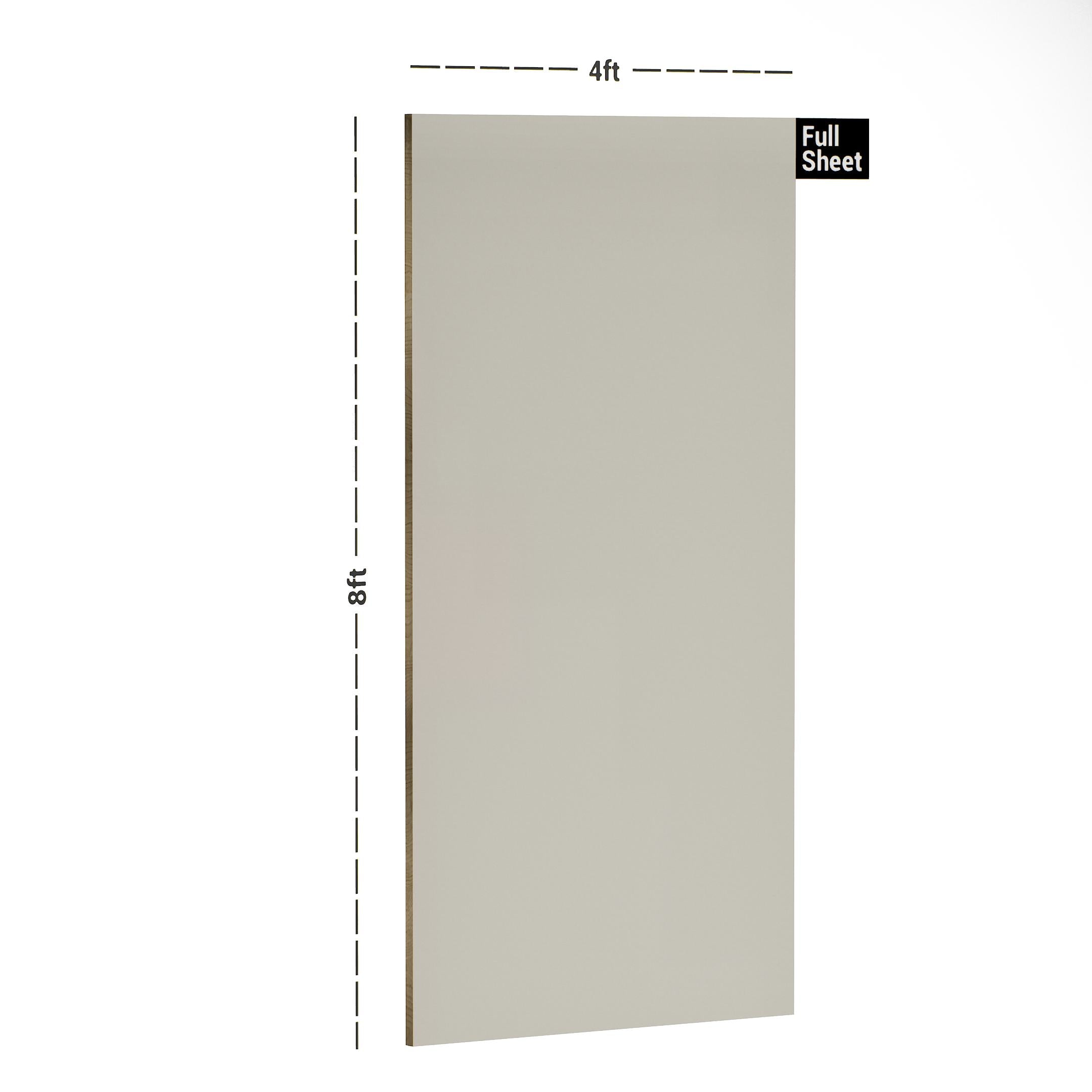 Satin White Plain Laminate 8x4 ft Matte 1 mm - S1292 CM