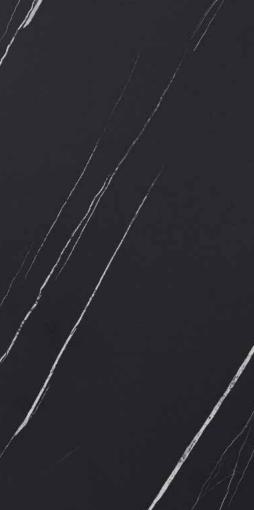 Black Marquina Marble & Stone Laminate 8x4 ft Matte 1 mm - S8151 TM