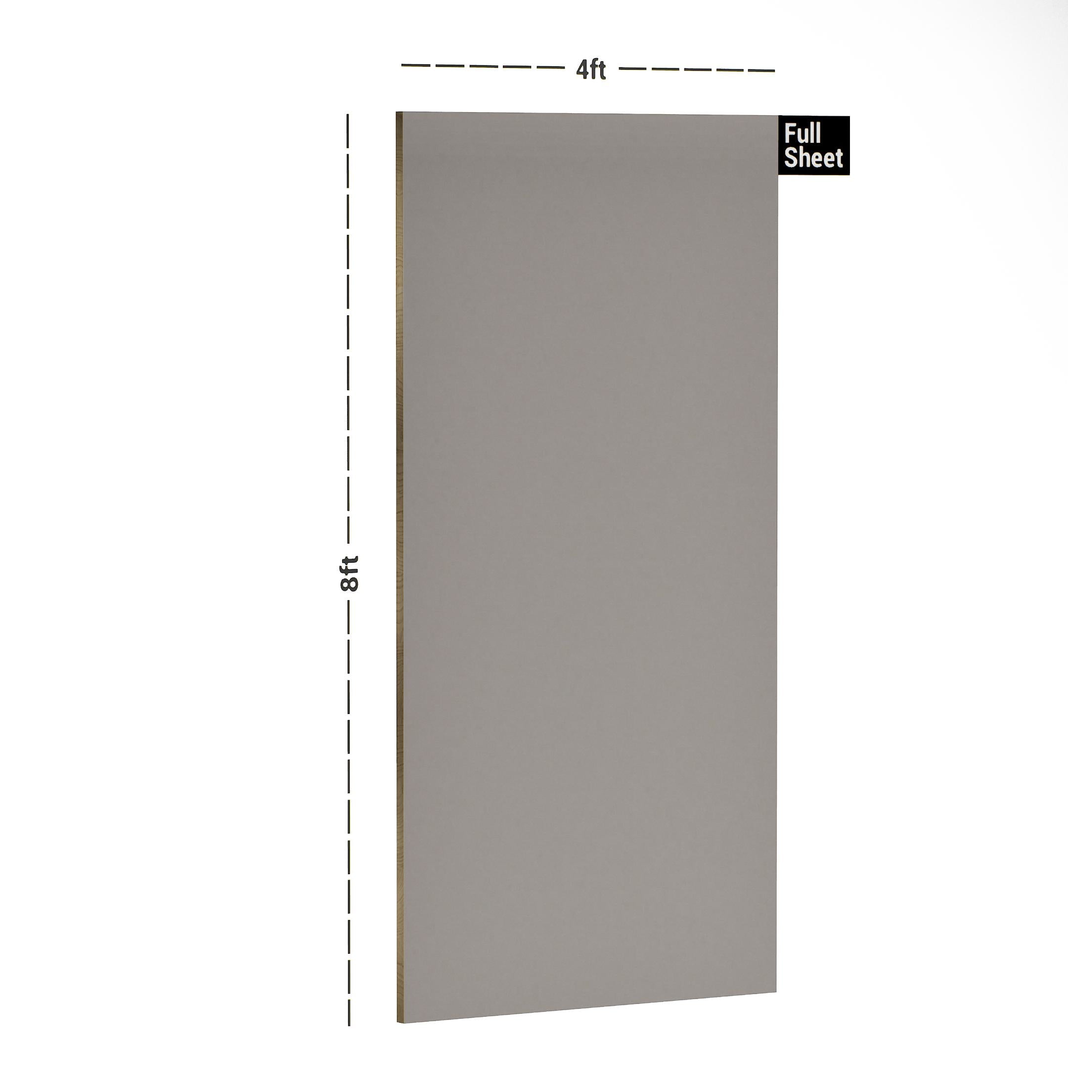 Ceramic Grey Plain Laminate 8x4 ft Suede 1 mm - SF 1248