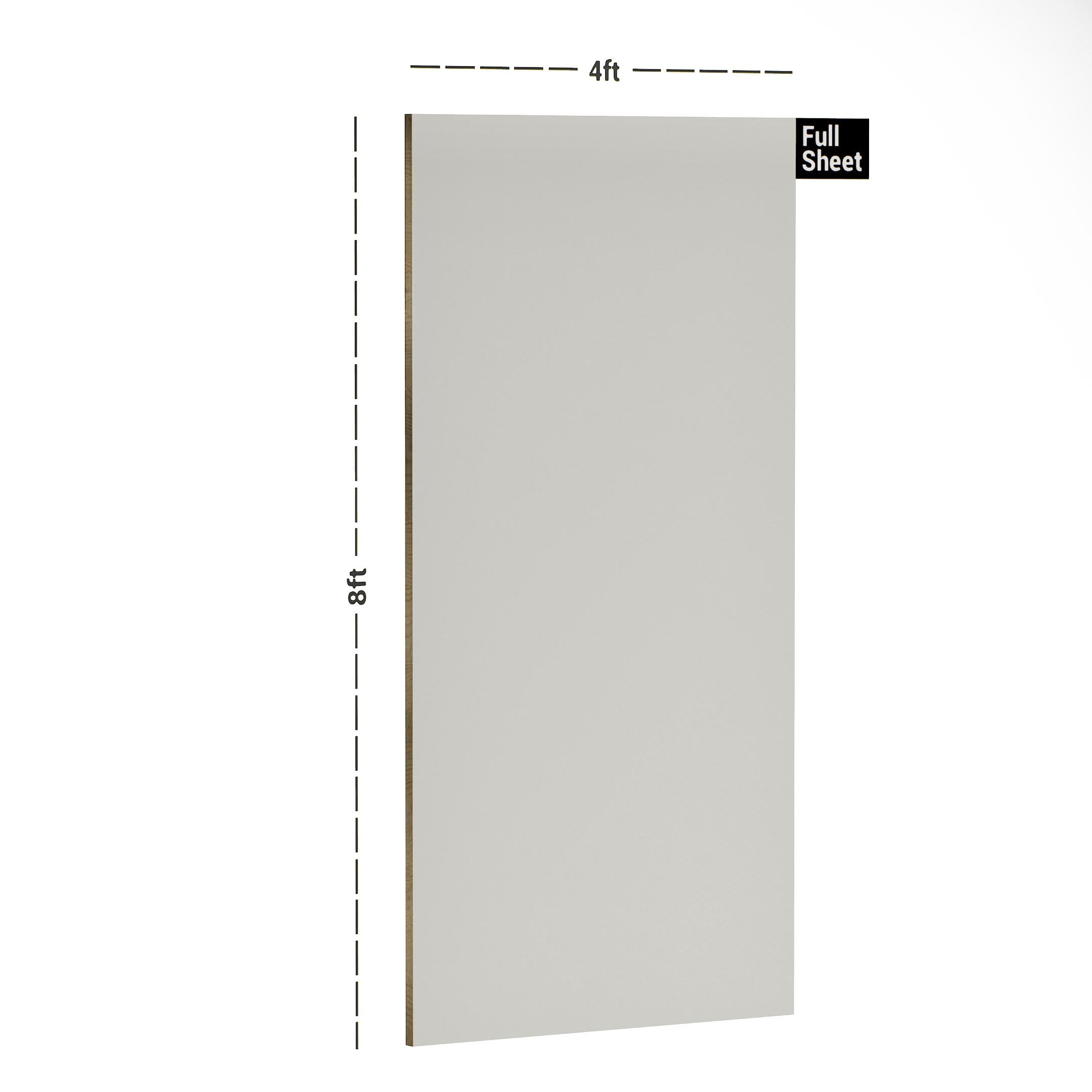 Frosty White Plain Laminate 8x4 ft Suede 1 mm - SF 202