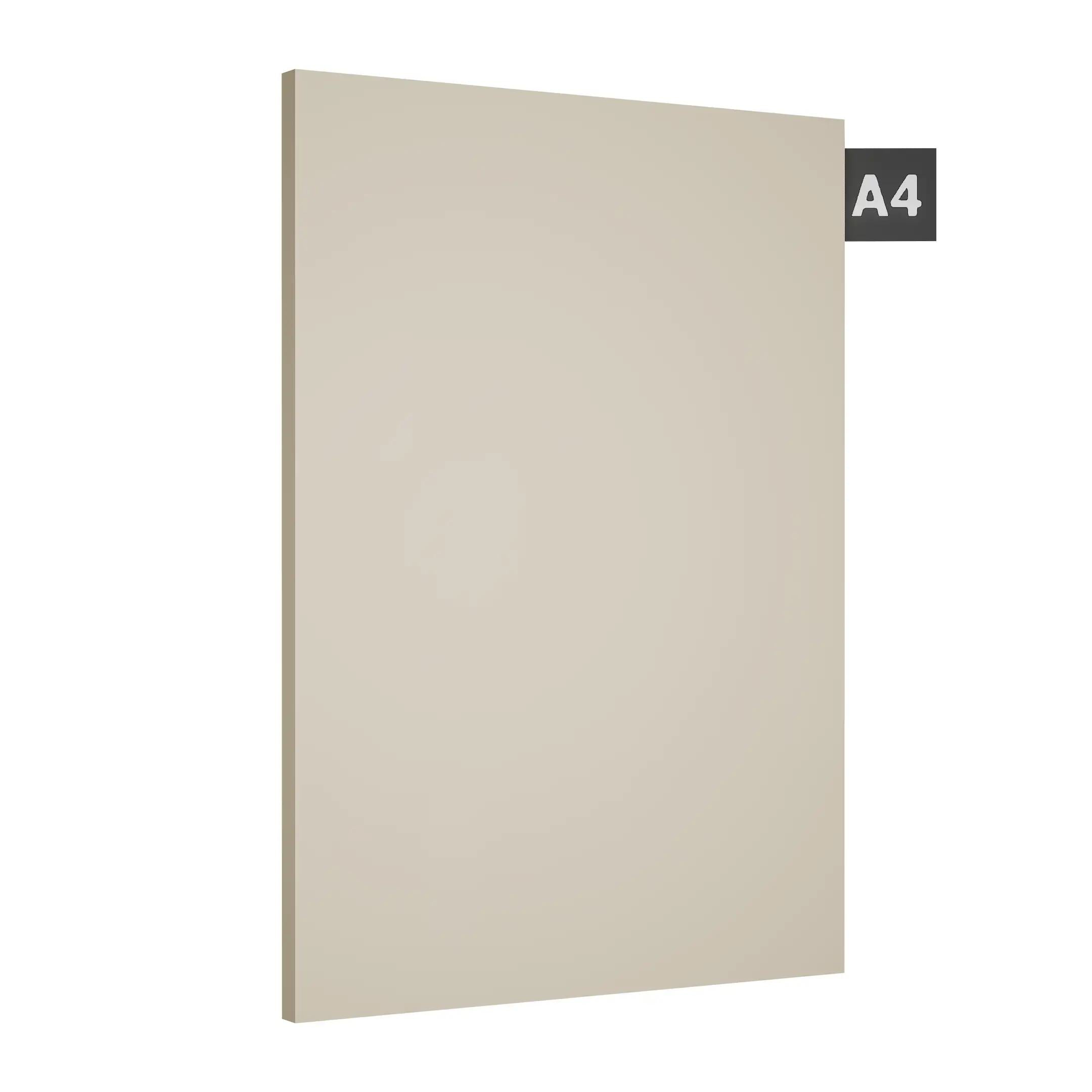 Ivory Plain Laminate 8x4 ft Suede 0.8 mm - SF 6014