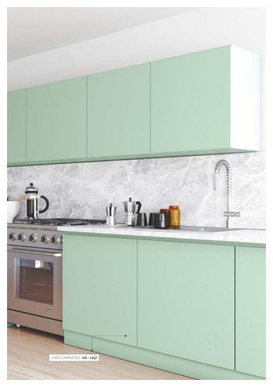 Bean Green Plain Laminate 8x4 ft High Gloss 1.5 mm - UA 1257