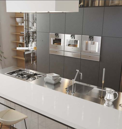 Pearl Black Plain Laminate 8x4 ft Metallic 1.5 mm - UA 1264