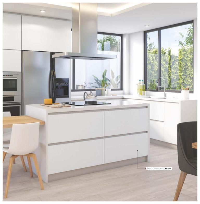 Royal White Plain Laminate 8x4 ft Matte 1.5 mm - UM 111